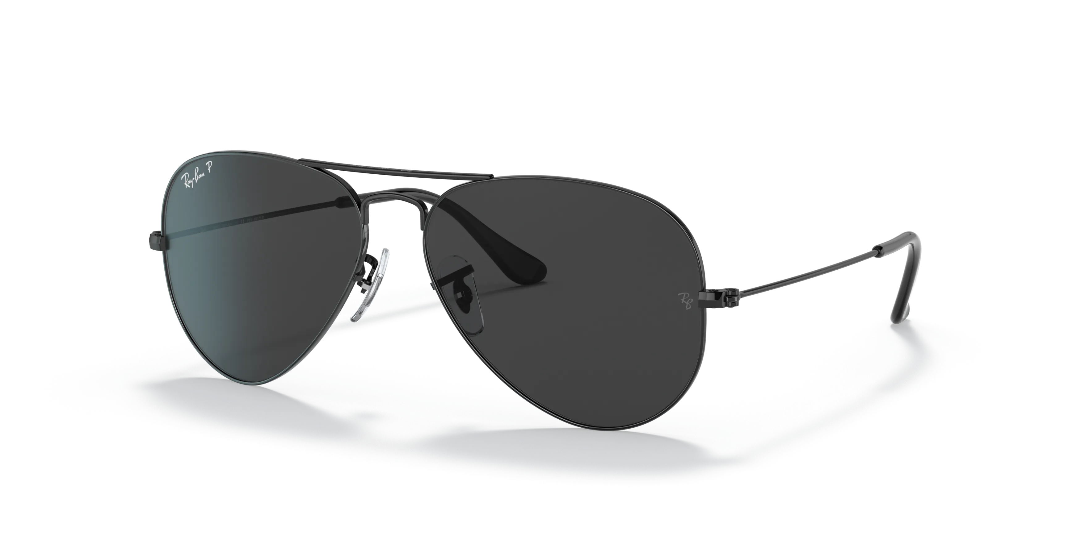 Angle_Left01, Ray-Ban Aviator Total Black 0RB3025 002/48 Sonnenbrille