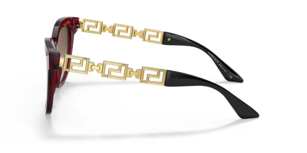 Versace 0VE4394 388/13 Damen Sonnenbrille in Dunkelrot und  