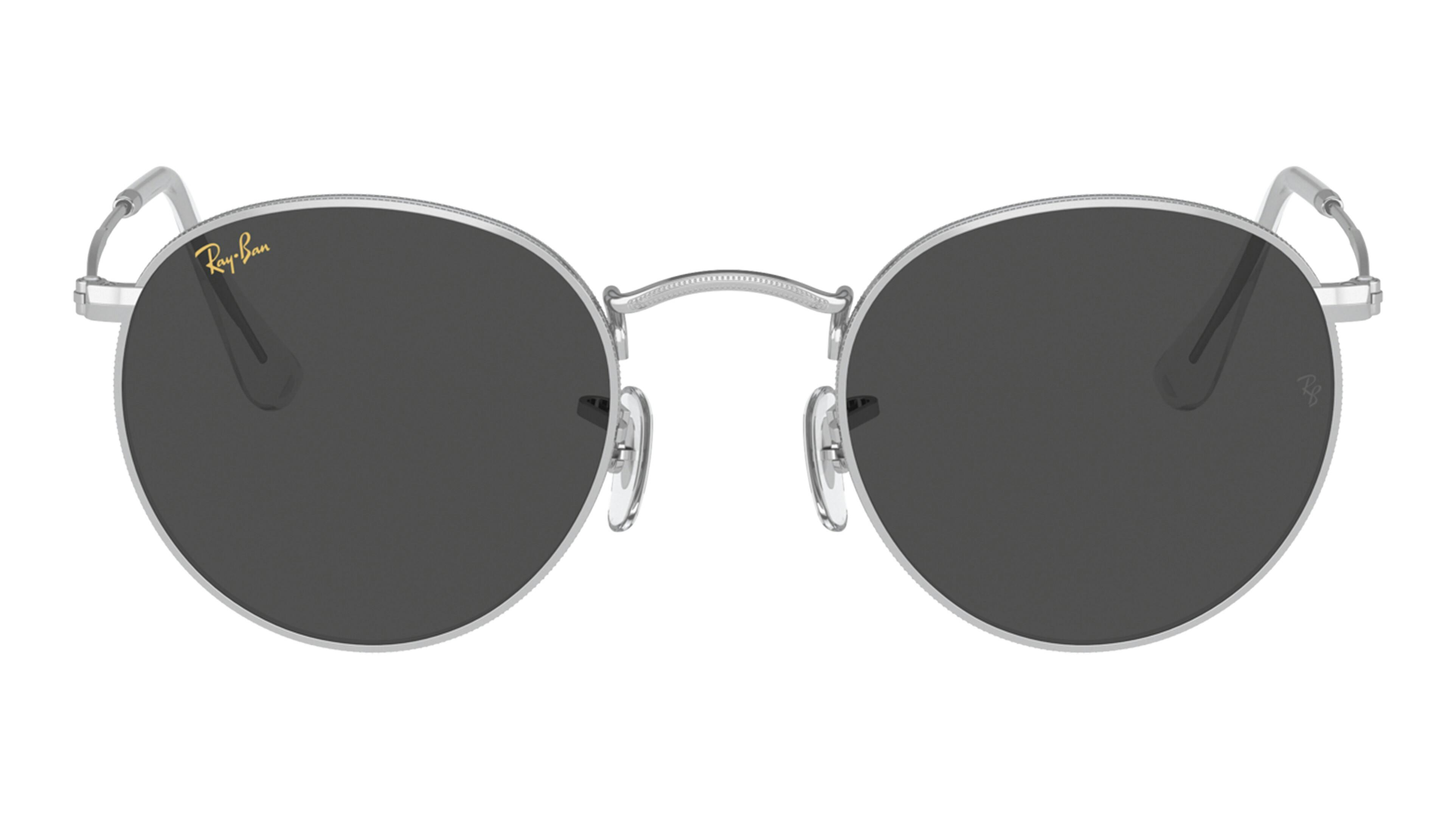 Front, Ray-Ban ROUND METAL 0RB3447 9198B1 Sonnenbrille