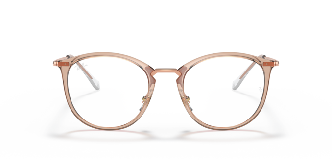 Front Ray-Ban 0RX7140 8124 Brille Rosa, Transparent