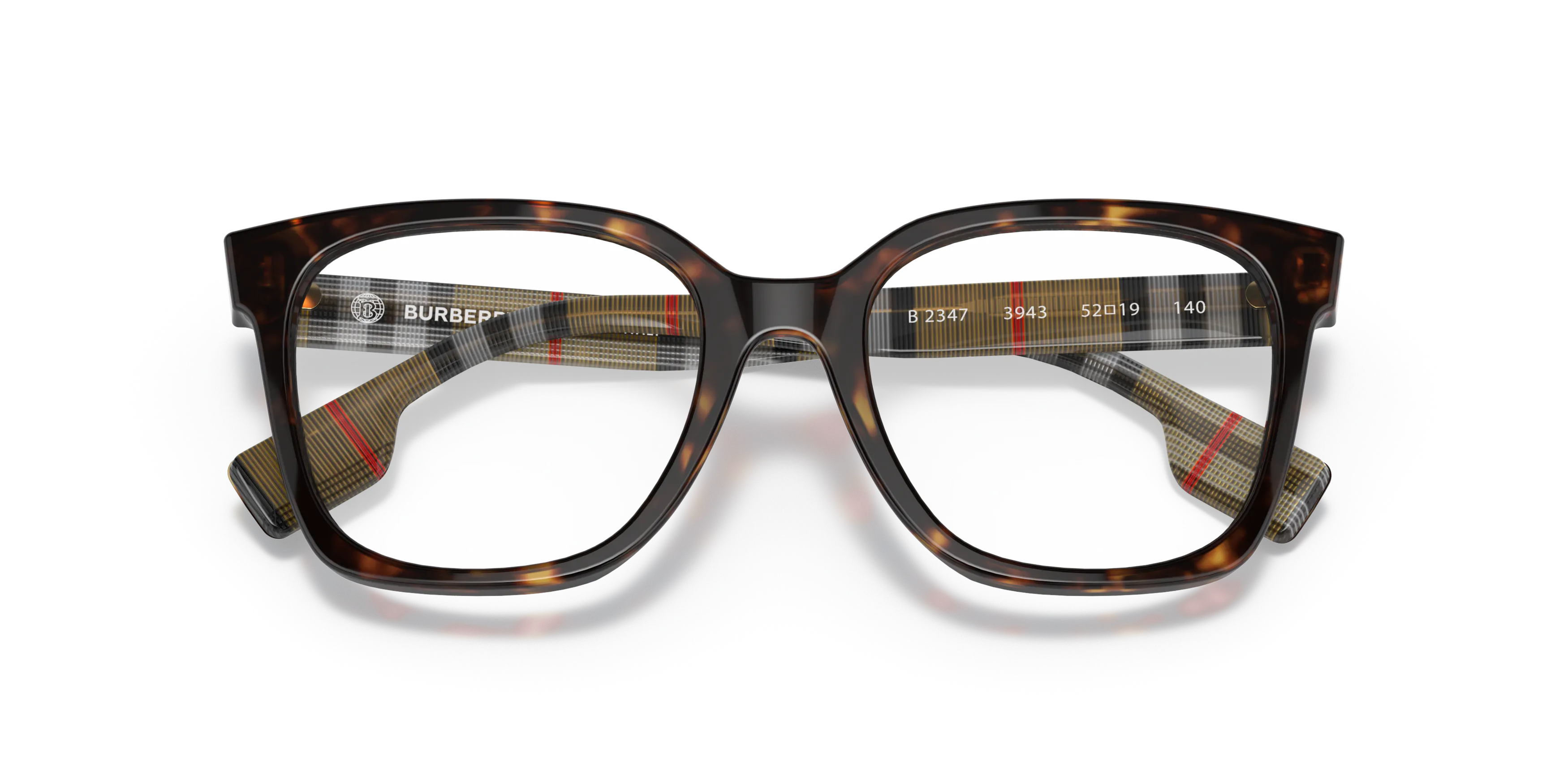 Folded, Burberry Evelyn 0BE2347 3943 Brille