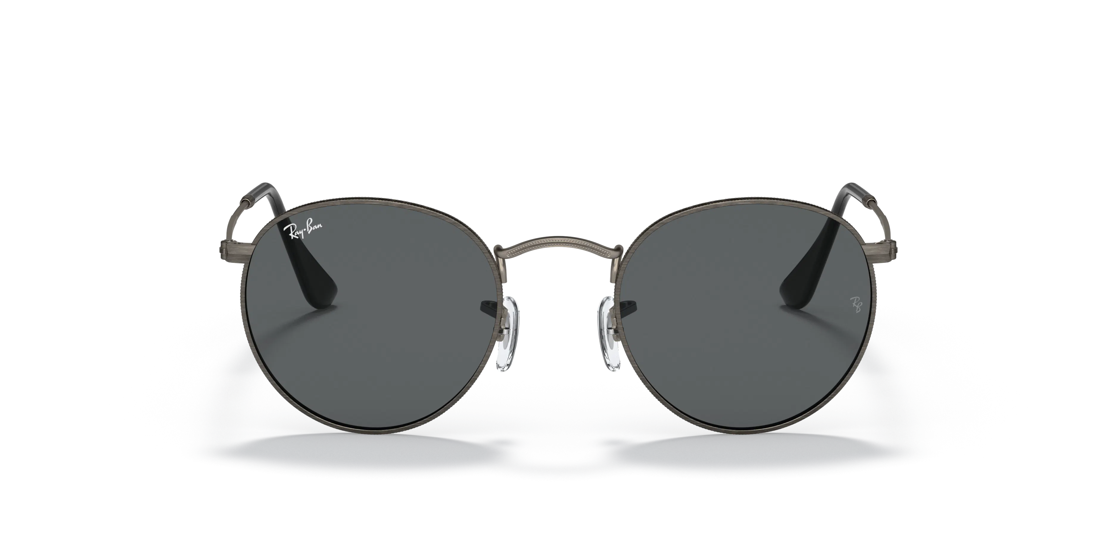 Front, Ray-Ban Round Metal Antiqued 0RB3447 9229B1 Sonnenbrille