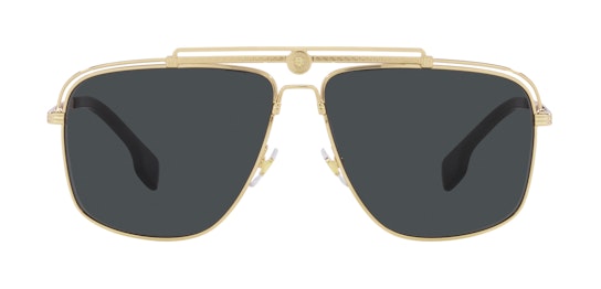 Versace 0VE2242 100287 Sonnenbrille Grau / Goldfarben