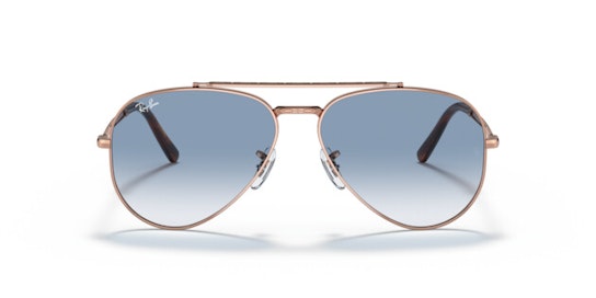 Ray-Ban NEW AVIATOR 0RB3625 92023F Sonnenbrille Blau / Pink Gold