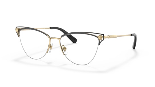 Versace 0VE1280 1433 Brille Goldfarben, Schwarz