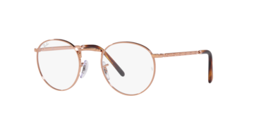 Angle_Left01 Ray-Ban NEW ROUND 0RX3637V 3094 Brille Rosa, Goldfarben