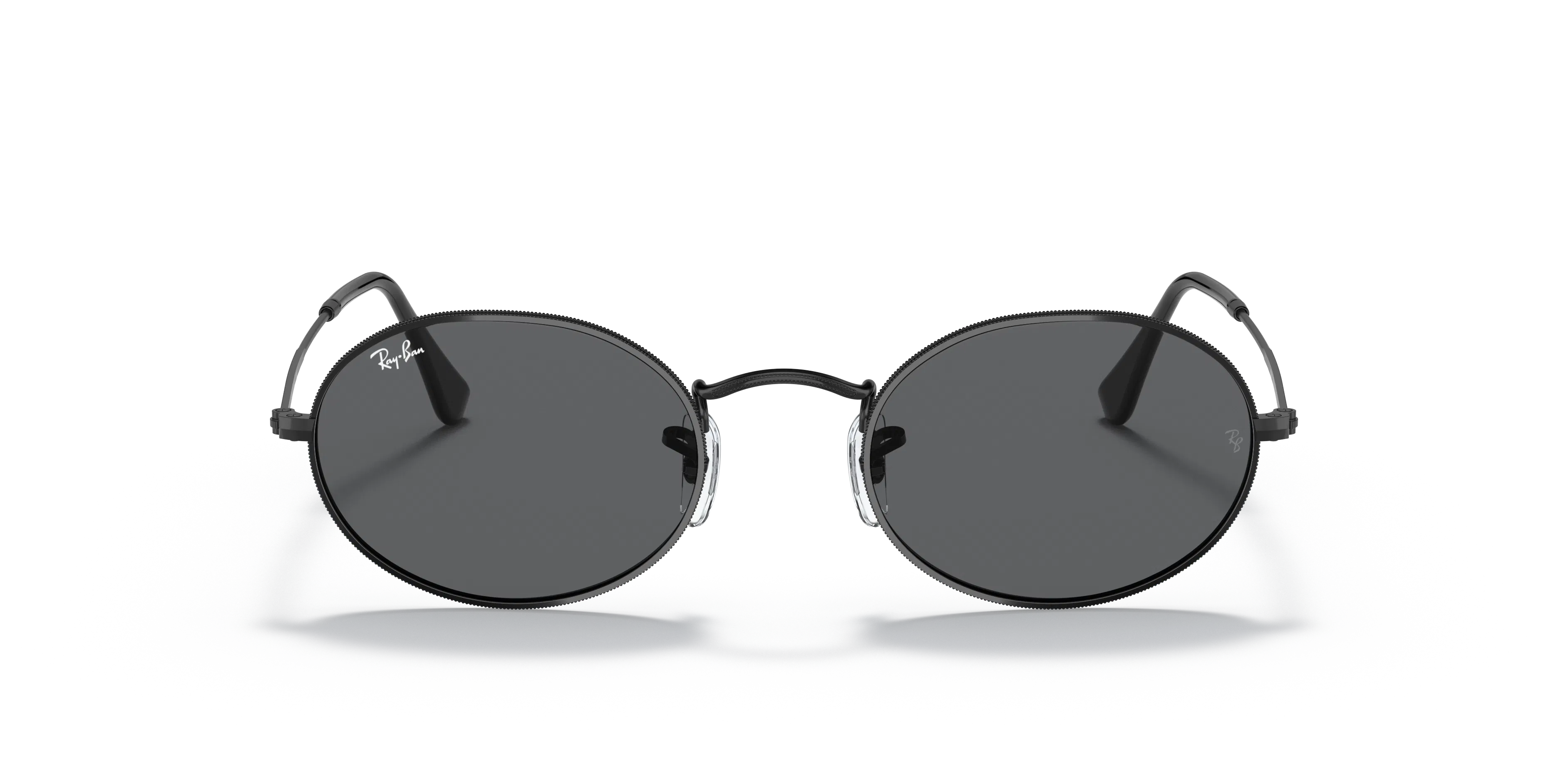 Front, Ray-Ban Oval Metal 0RB3547 002/B1 Sonnenbrille