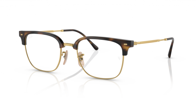 Angle_Left01 Ray-Ban NEW CLUBMASTER 0RX7216 2012 Brille Havana, Goldfarben