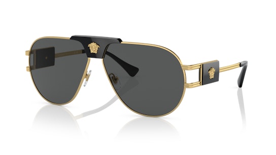 Versace 0VE2252 100287 Sonnenbrille Grau / Goldfarben