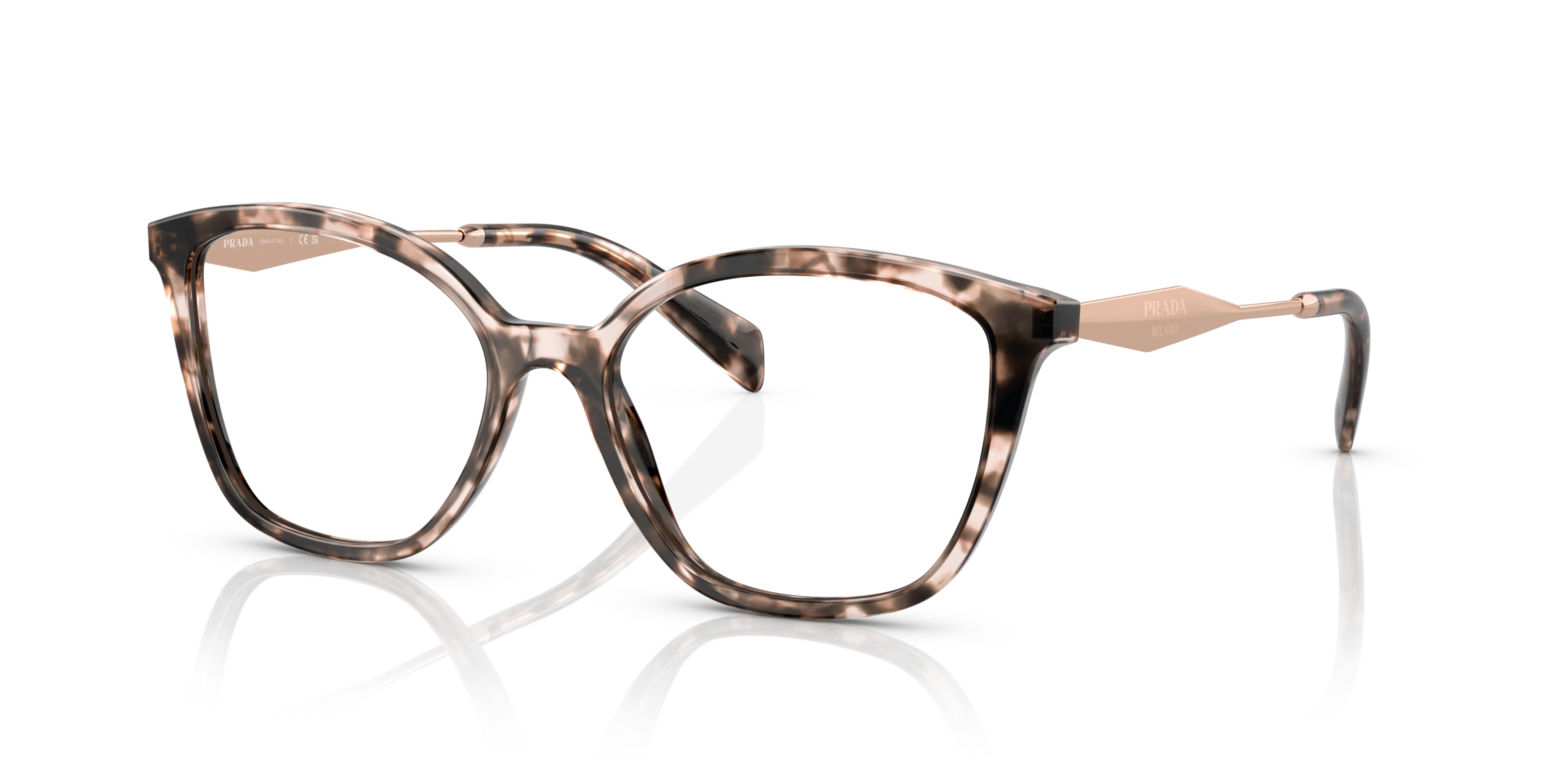 Angle_Left01, Prada PR 02ZV 0PR 02ZV ROJ1O1 Brille