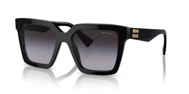 Miu Miu 0MU 03YS 1AB5D1 Damen Sonnenbrille in Schwarz | Apollo