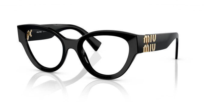 [products.image.angle_left01] Miu Miu 0MU 01VV 1AB1O1 Brille