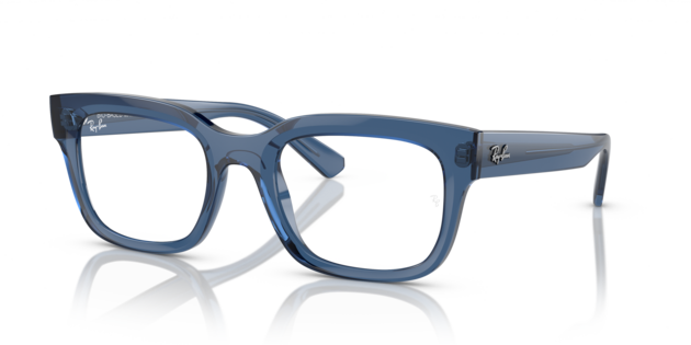 Angle_Left01 Ray-Ban CHAD 0RX7217 8266 Brille Transparent, Blau