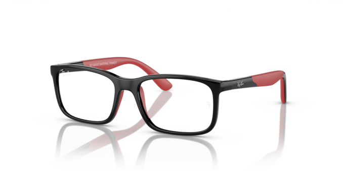 Angle_Left01 Ray-Ban 0RY1621 3928 Brille Schwarz, Rot