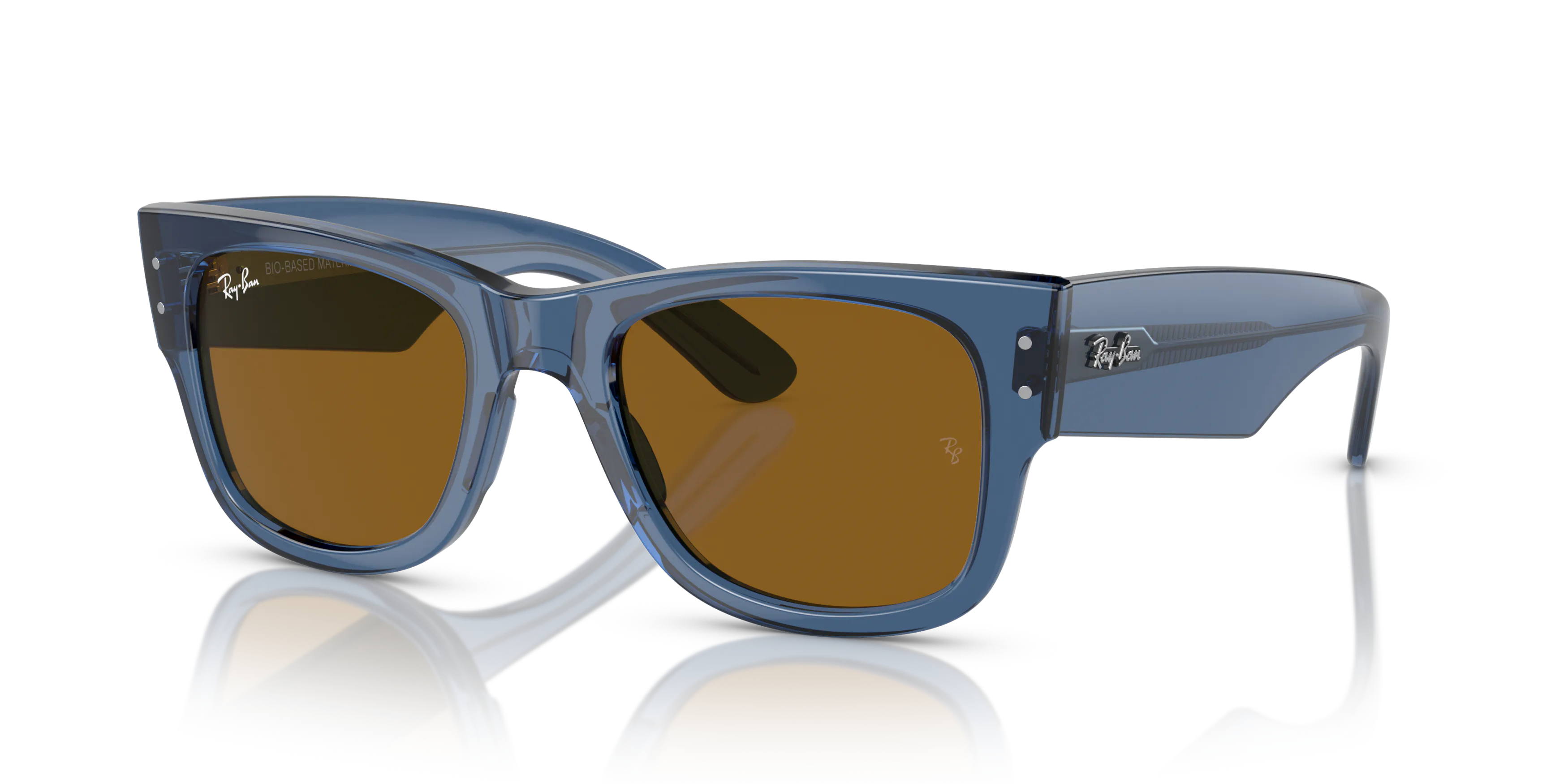 Angle_Left01, Ray-Ban Mega Wayfarer Bio-Based 0RB0840S 668073 Sonnenbrille