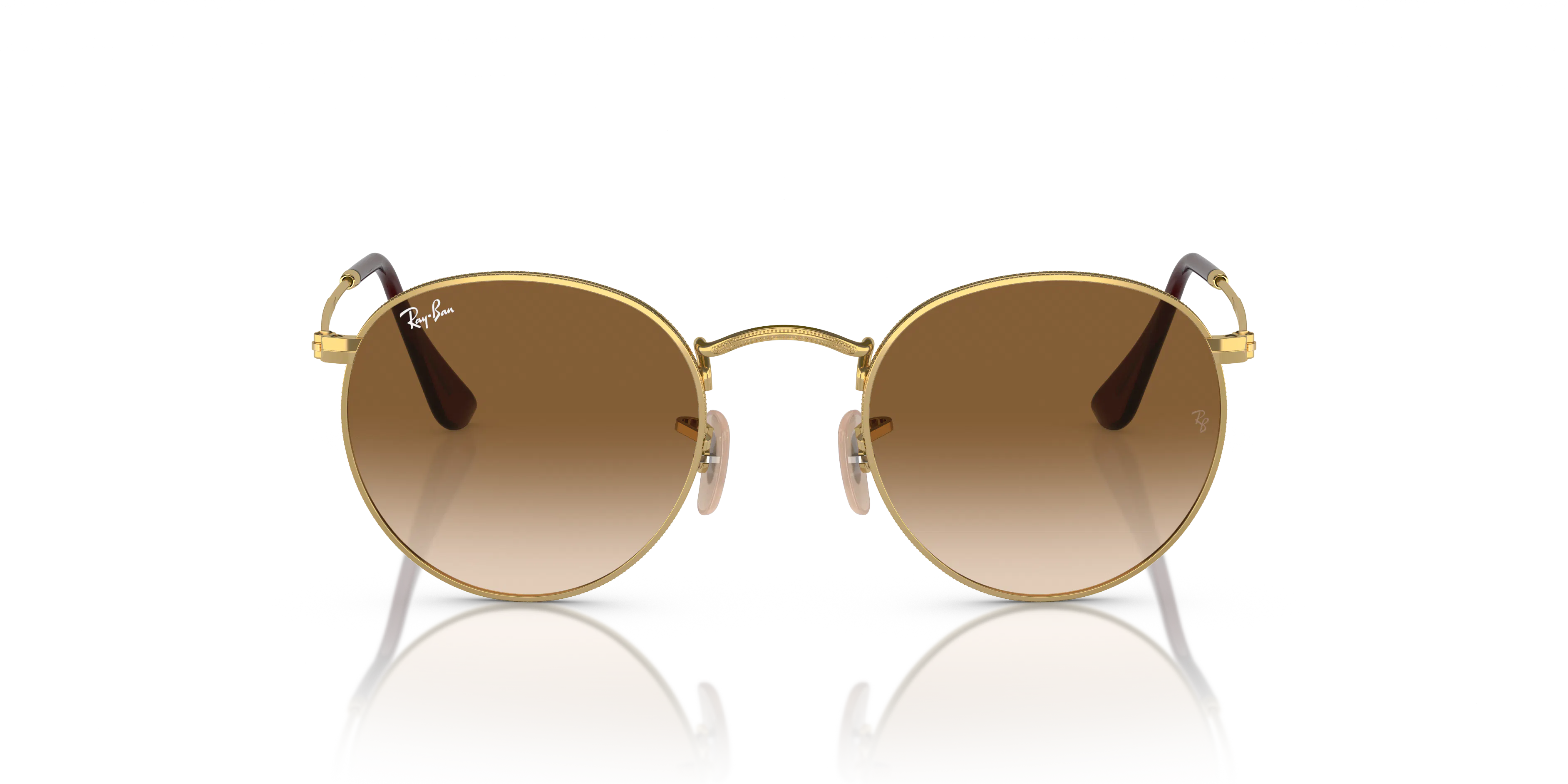 Front, Ray-Ban Round Metal 0RB3447 001/51 Sonnenbrille