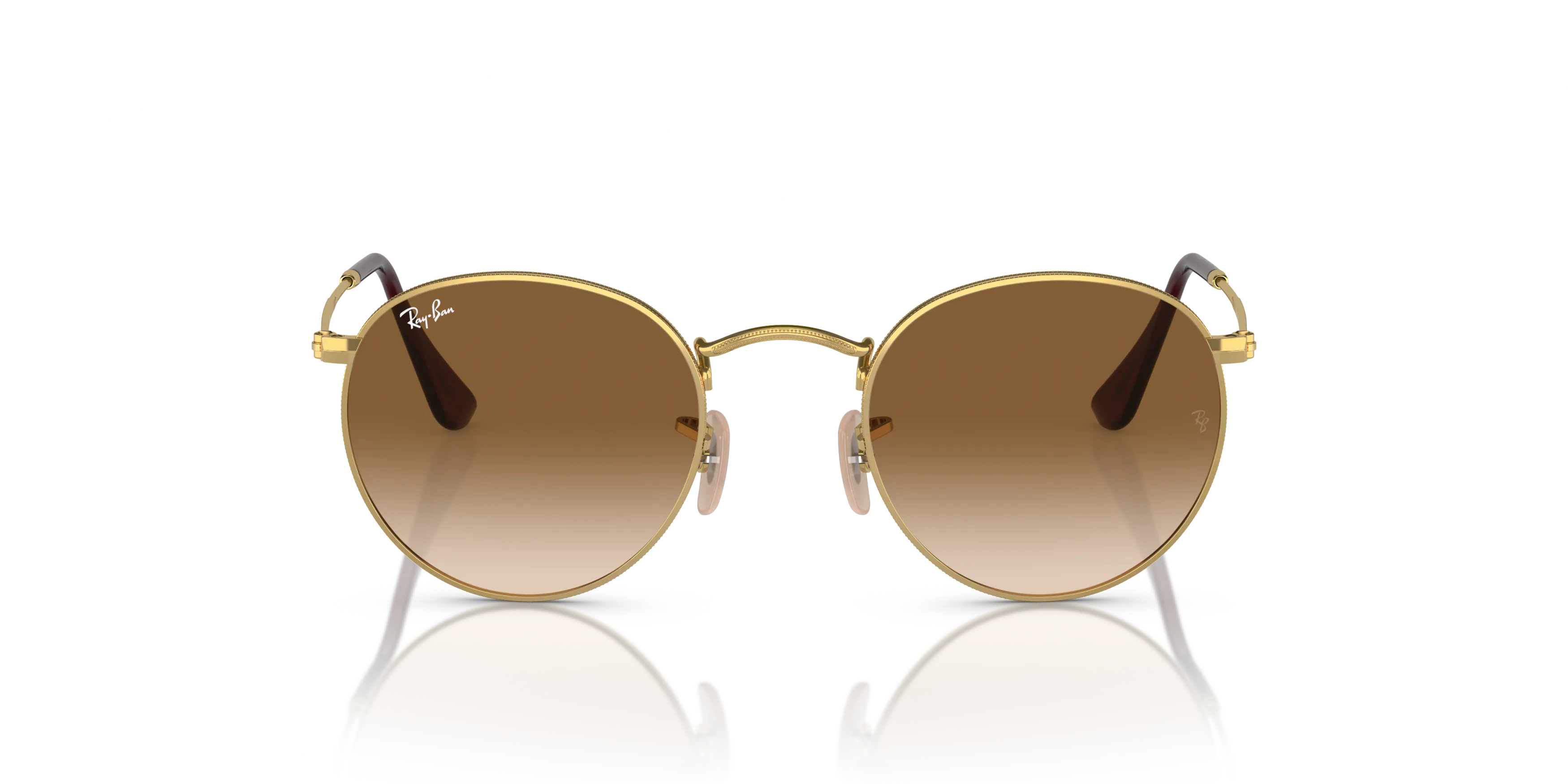 Front, Ray-Ban Round Metal 0RB3447 001/51 Sonnenbrille