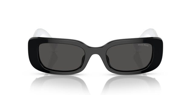 Miu Miu 0MU 08YS 1AB5S0 Damen Sonnenbrille in Schwarz | Apollo