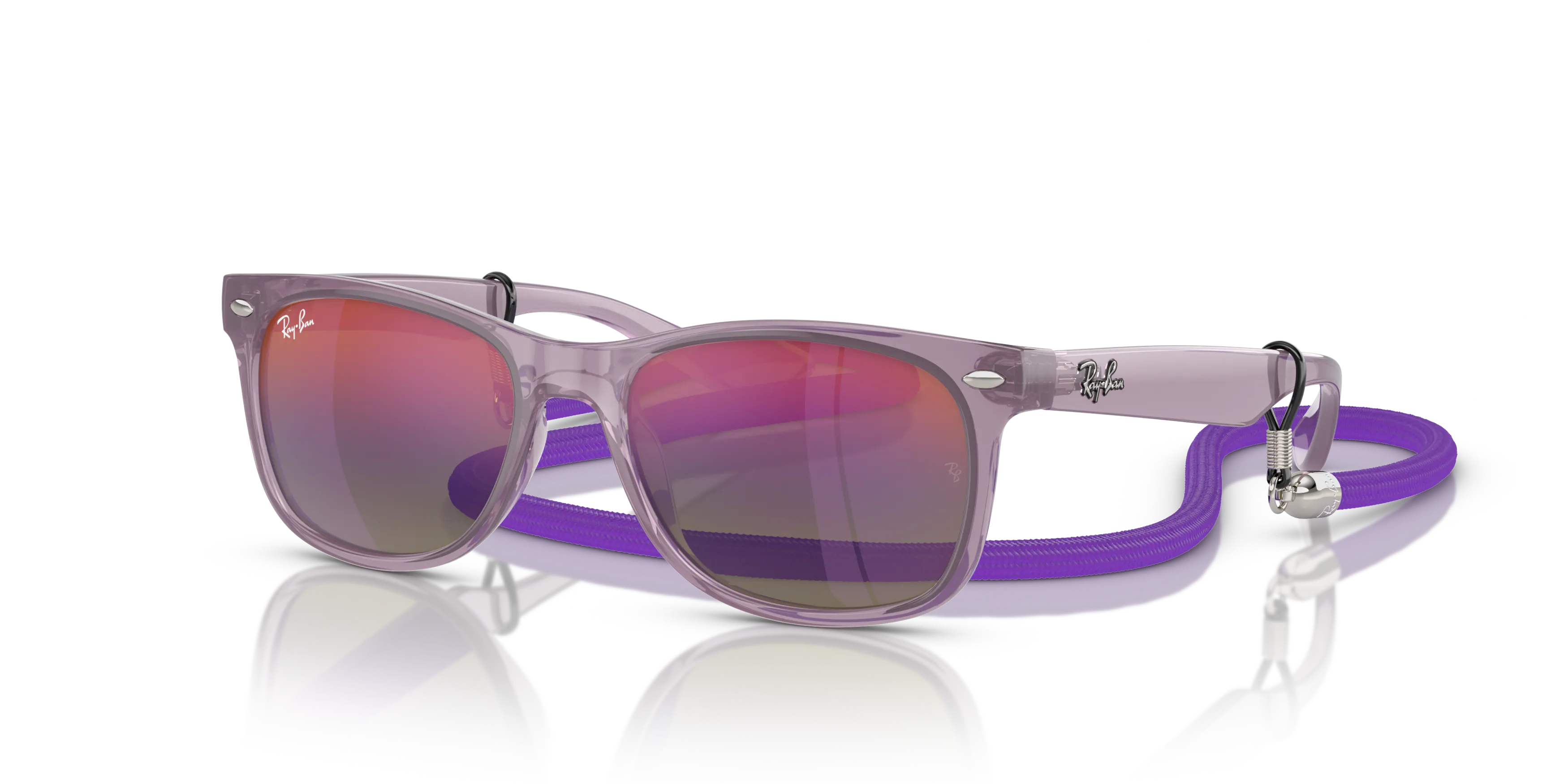 Angle_Left01, Ray-Ban New Wayfarer Kids 0RJ9052S 7147B1 Sonnenbrille