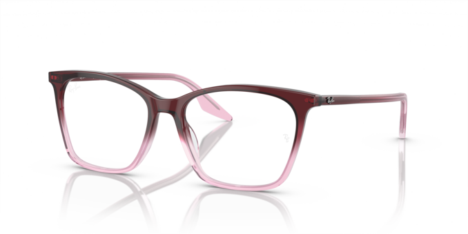 Angle_Left01 Ray-Ban 0RX5422 8311 Brille Rot, Rosa