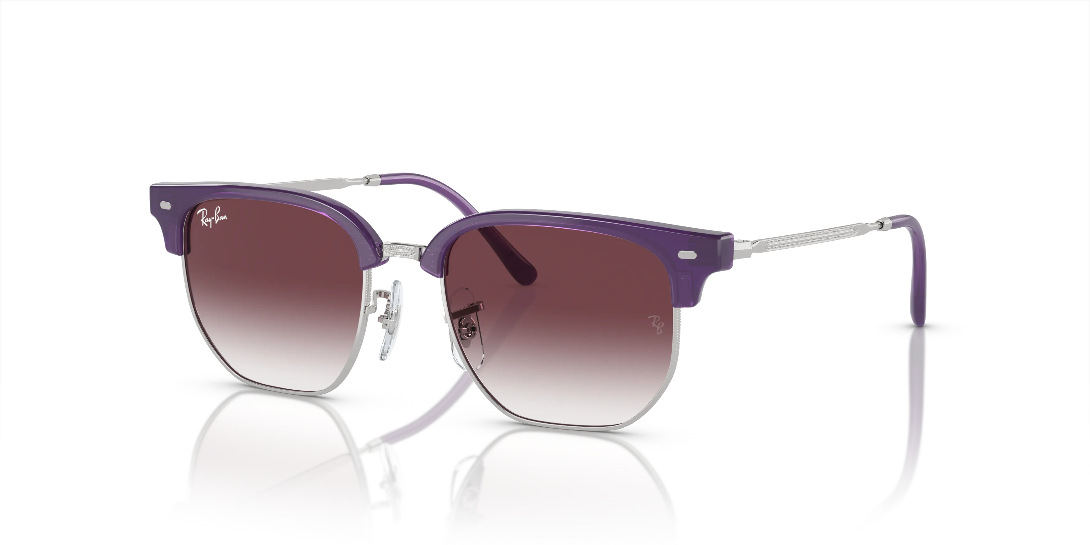 Angle_Left01, Ray-Ban JUNIOR NEW CLUBMASTER 0RJ9116S 713136 Sonnenbrille