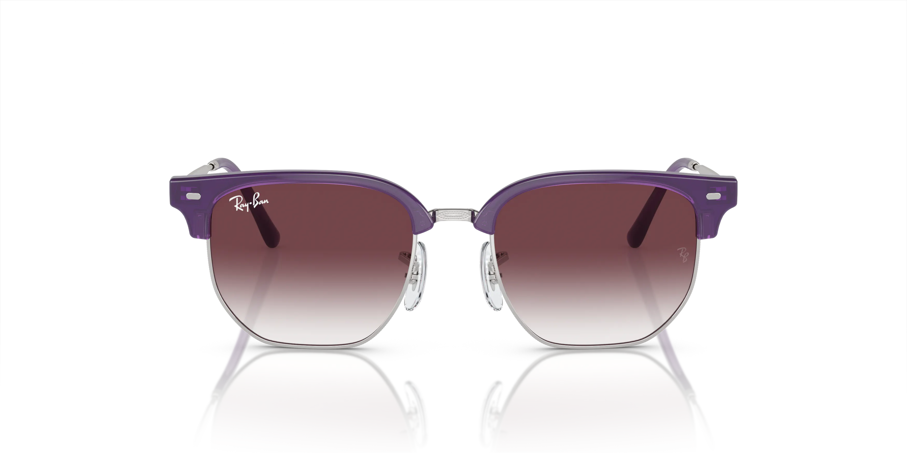 Front, Ray-Ban JUNIOR NEW CLUBMASTER 0RJ9116S 713136 Sonnenbrille