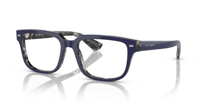 Angle_Left01 Dolce&Gabbana 0DG3380 3423 Brille Havana, Blau