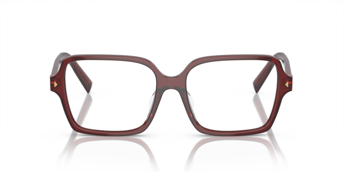 Front Prada 0PR A02V 16P1O1 Brille Transparent, Rot