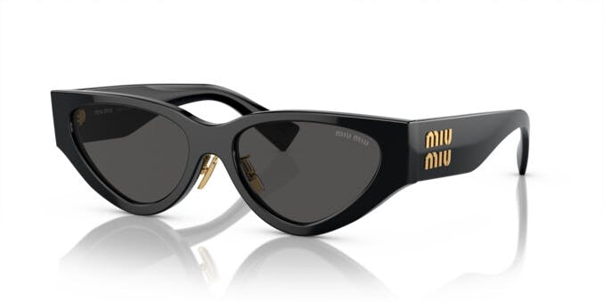 Miu Miu 0MU 03ZS 1AB5S0 Damen Sonnenbrille in Schwarz | Apollo