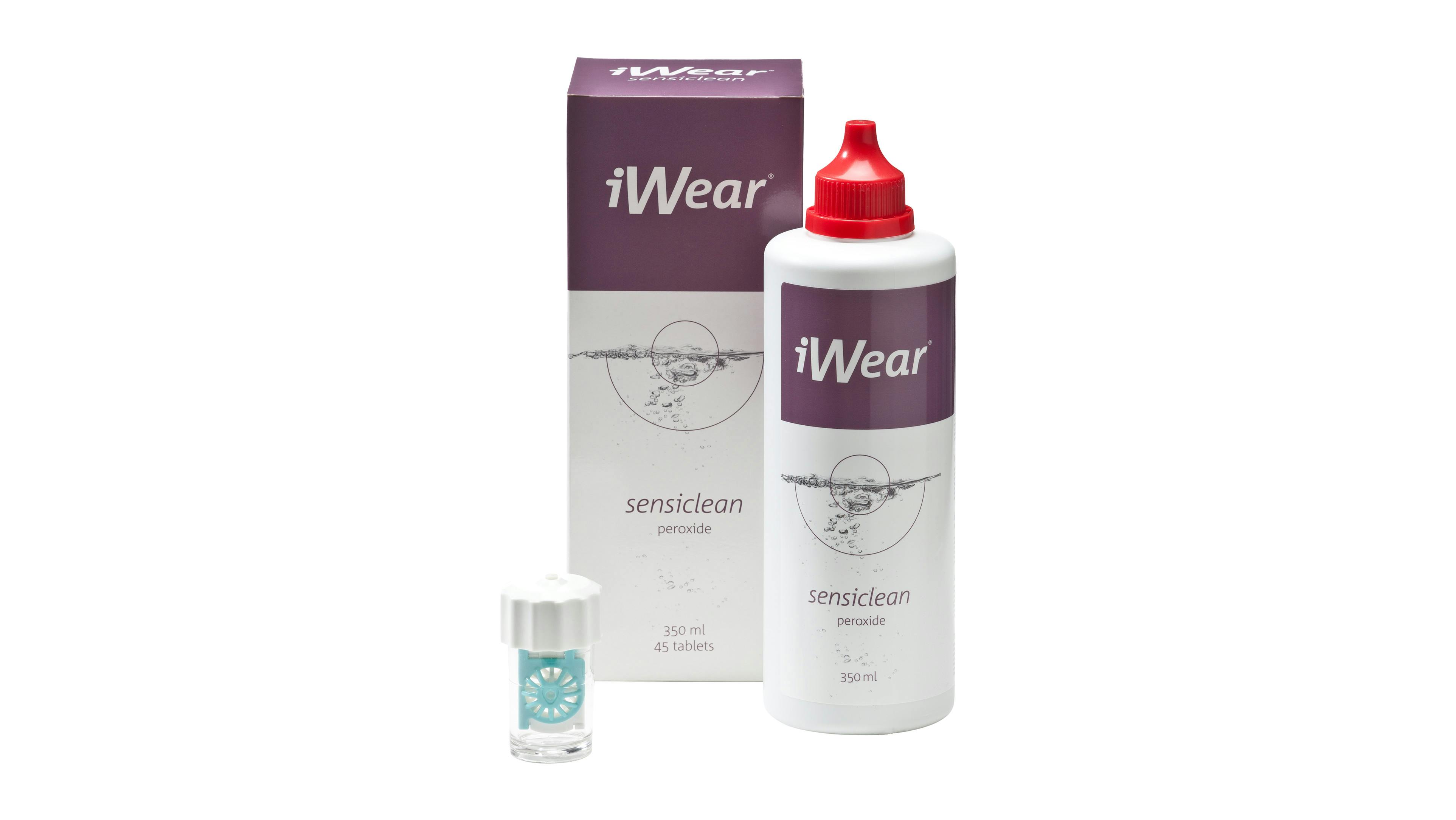 Angle_Left01, iWear® sensiclean Peroxid Pflege Standardgröße 350ml