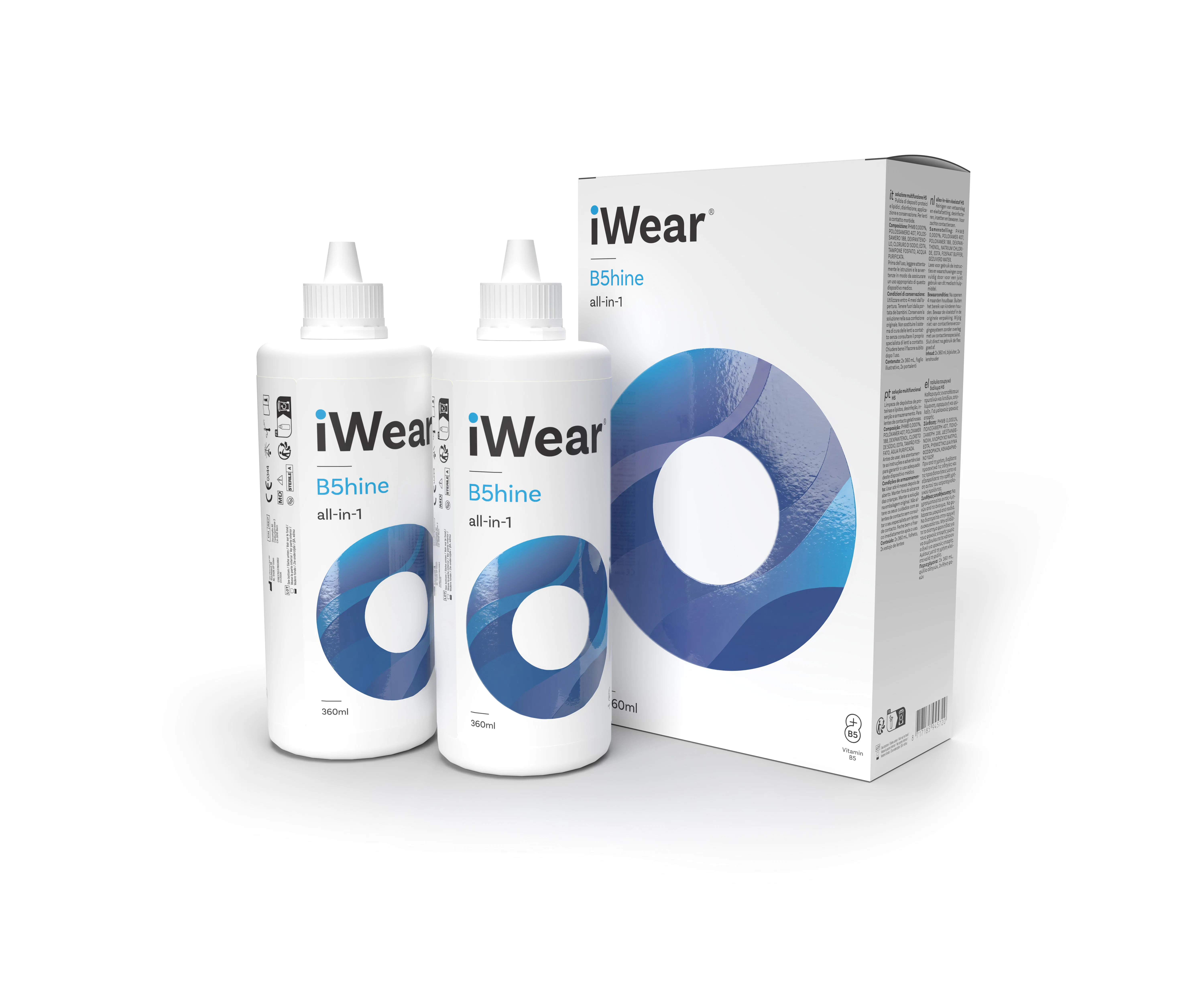 Front, iWear B5hine 2x360ml All-in-One Pflege Doppelpack 720ml