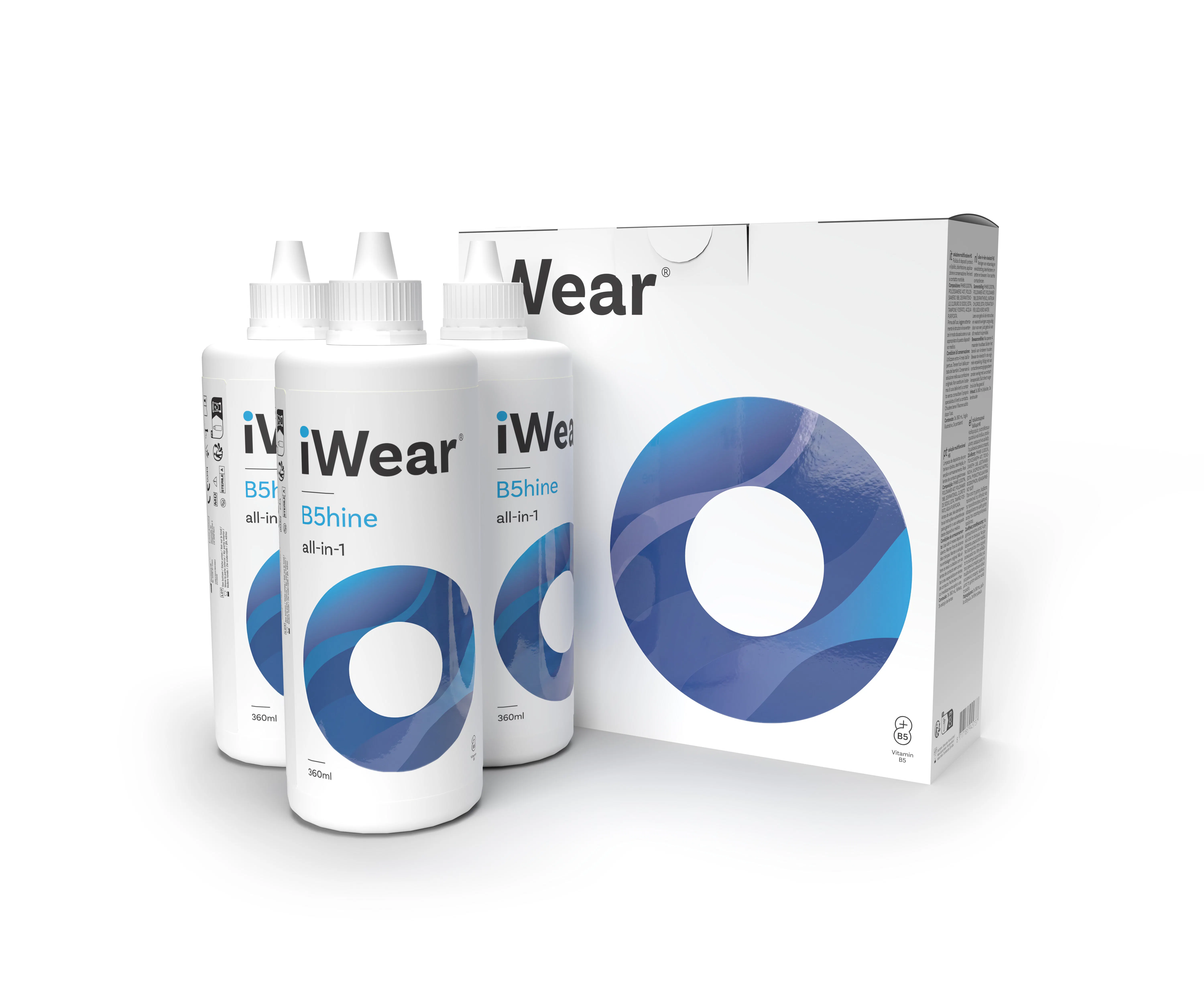 Front, iWear B5hine 3x360ml All-in-One Pflege Vorteilspack 1080ml