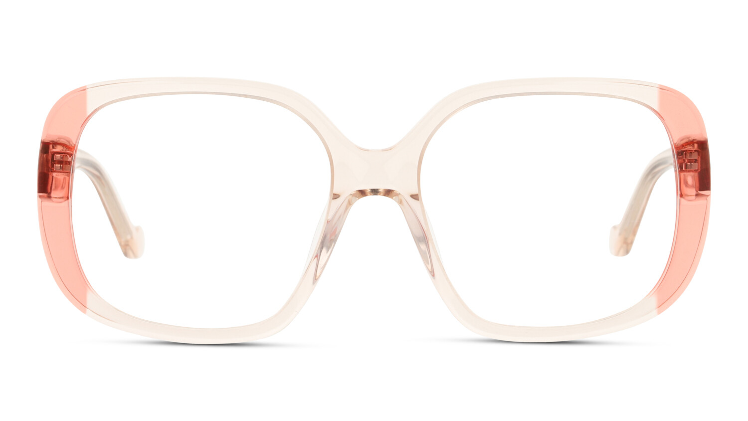 Front UNOFFICIAL UNOF0503 FF00 Brille Beige, Rosa