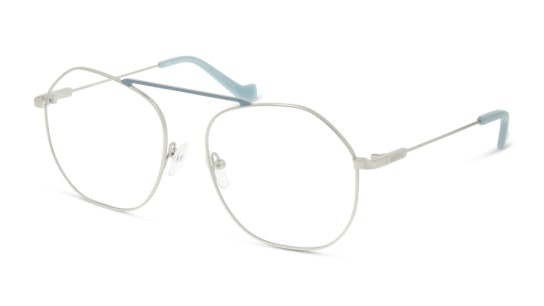 UNOFFICIAL UNOF0504 SS00 Brille Silberfarben, Blau
