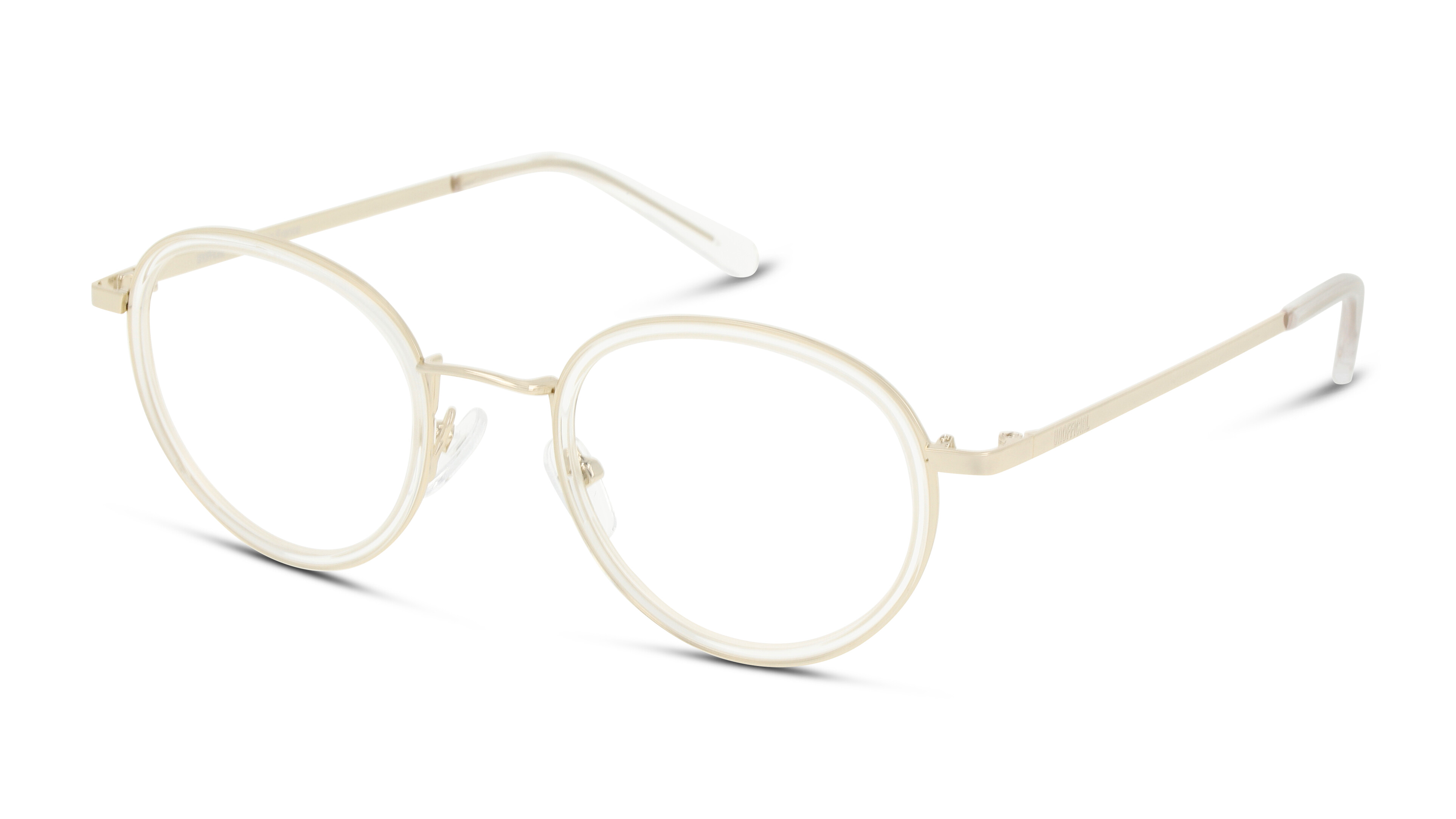 Angle_Left01 UNOFFICIAL UNOF0318 TD00 Brille Transparent, Goldfarben