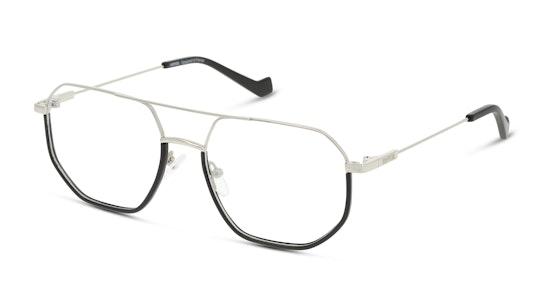 UNOFFICIAL UNOM0245 BS00 Brille Silberfarben, Schwarz