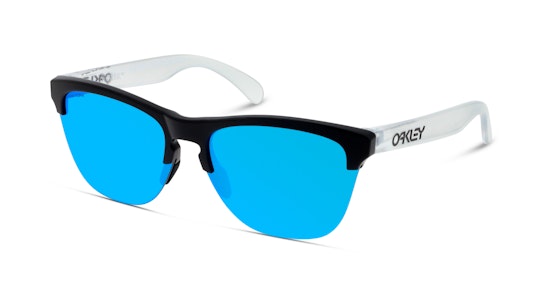 Oakley Frogskins Lite 0OO9374 937402 Sonnenbrille Blau / Schwarz