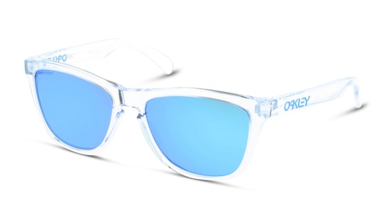 Oakley FROGSKINS 0OO9013 9013D0 Sonnenbrille Blau / Transparent
