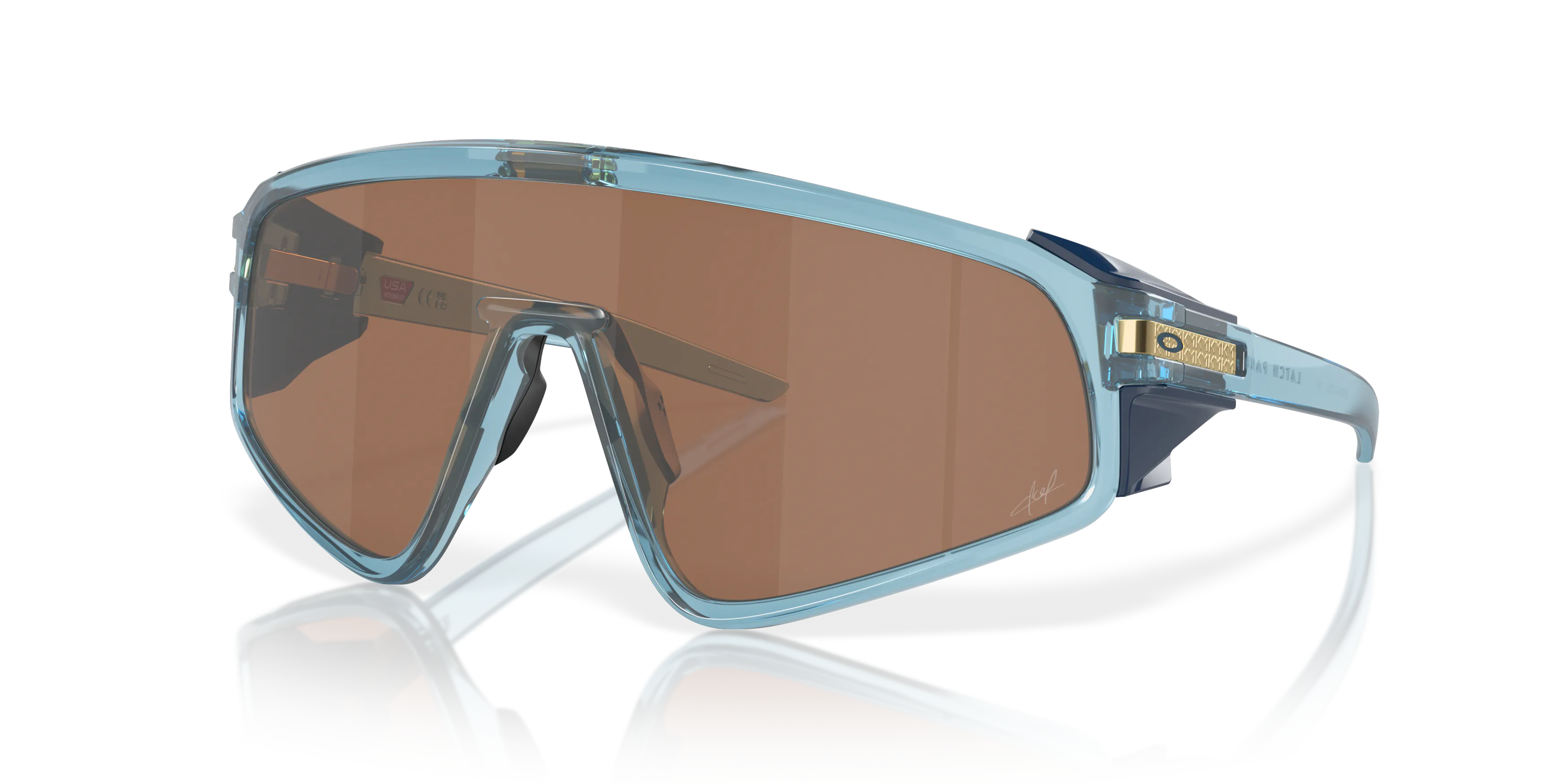 Angle_Left01, Oakley Kylian Mbappé Signature Series Latch Panel 0OO9404 940408 Sonnenbrille