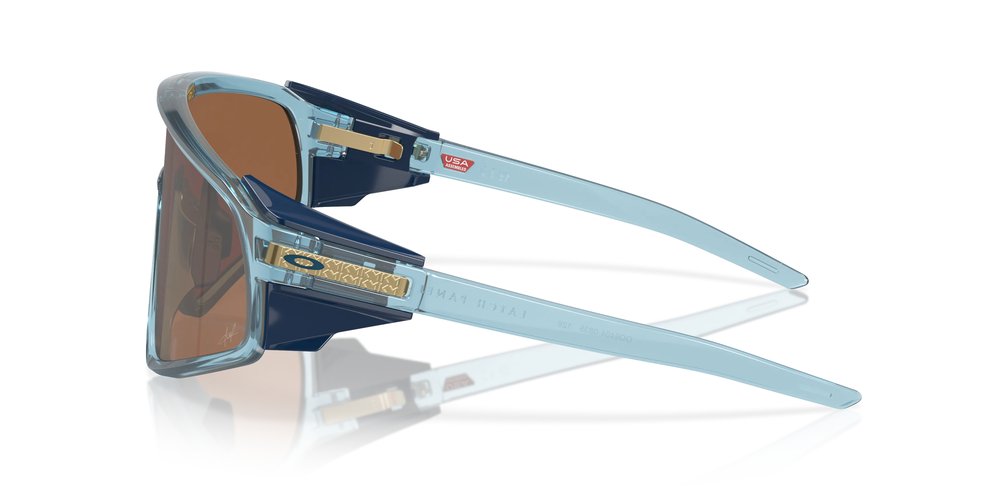 Angle_Left02, Oakley Kylian Mbappé Signature Series Latch Panel 0OO9404 940408 Sonnenbrille